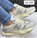 tenis new balance beige con gris re: 063
