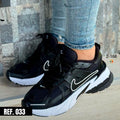 tenis nike negro con blanco ref: 033